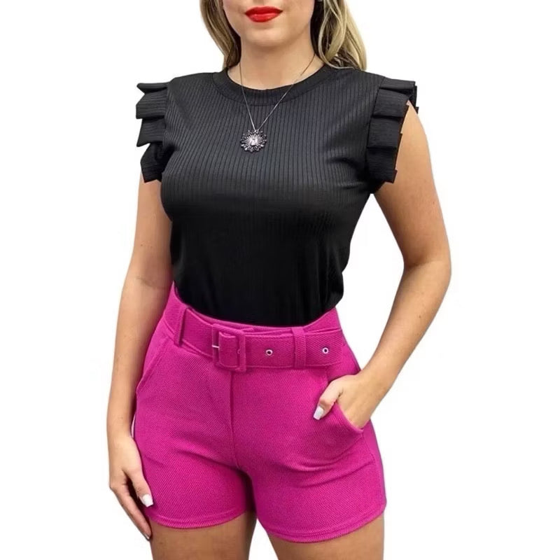 Blusa Feminina Canelada Manga Redonto Tendência Blogueira Super Moda !!